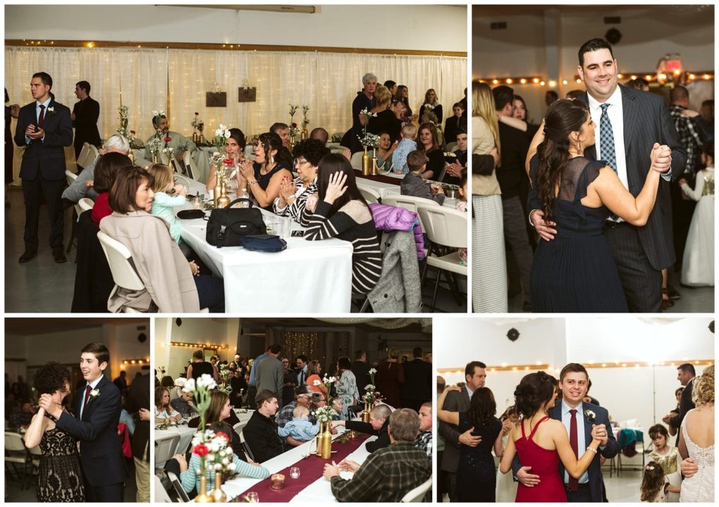Premier snohomish & seattle wedding photographer | gsquared weddings photography a collage of snohomish wedding reception scenes shows guests at decorated tables talking and laughing with several couples dancing together in a warmly lit festive indoor setting near seattle | serving snohomish seattle                   & beyond