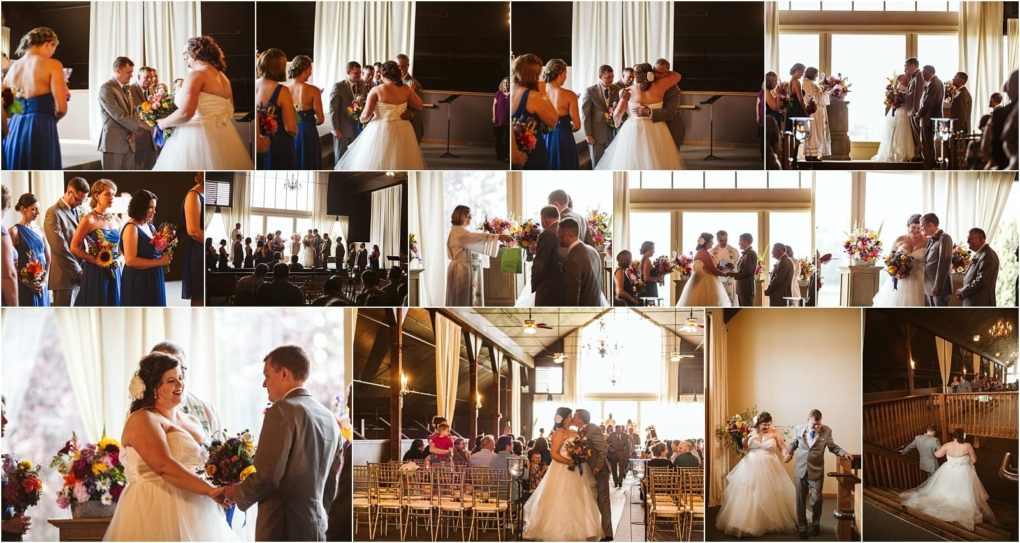 Premier snohomish & seattle wedding photographer | gsquared weddings photography a collage of snohomish wedding photos features a bride in a white gown and groom in a gray suit surrounded by bridesmaids in blue dresses exchanging vows embracing and celebrating in a sunlit indoor venue | serving snohomish seattle                   & beyond