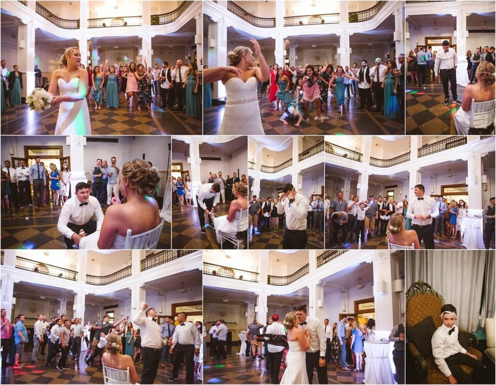 Premier snohomish & seattle wedding photographer | gsquared weddings photography a collage of snohomish wedding reception photos shows a bride tossing her bouquet guests gathered and catching it a groom sitting as the bride approaches and celebrations in a spacious elegant hall near seattle | serving snohomish seattle                   & beyond
