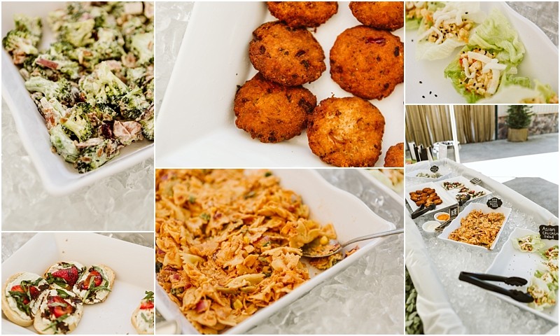 Premier snohomish & seattle wedding photographer | gsquared weddings photography a collage of buffet foodsincluding salad fried patties lettuce wraps tomato mozzarella bites and a pasta disharranged in white trays on a serving table with ice at a snohomish seattle wedding engagement | serving snohomish seattle & beyond Premier snohomish & seattle wedding photographer | gsquared weddings photography a collage of buffet foodsincluding salad fried patties lettuce wraps tomato mozzarella bites and a pasta disharranged in white trays on a serving table with ice at a snohomish seattle wedding engagement | serving snohomish seattle & beyond