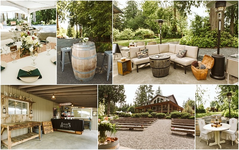 Premier snohomish & seattle wedding photographer | gsquared weddings photography a collage of rustic outdoor wedding scenes in snohomish including a decorated table wine barrel bar cozy lounge area with sofas wooden bench ceremony setup and a reception space with string lightsperfect for a seattle wedding engagement | serving snohomish seattle & beyond Premier snohomish & seattle wedding photographer | gsquared weddings photography a collage of rustic outdoor wedding scenes in snohomish including a decorated table wine barrel bar cozy lounge area with sofas wooden bench ceremony setup and a reception space with string lightsperfect for a seattle wedding engagement | serving snohomish seattle & beyond