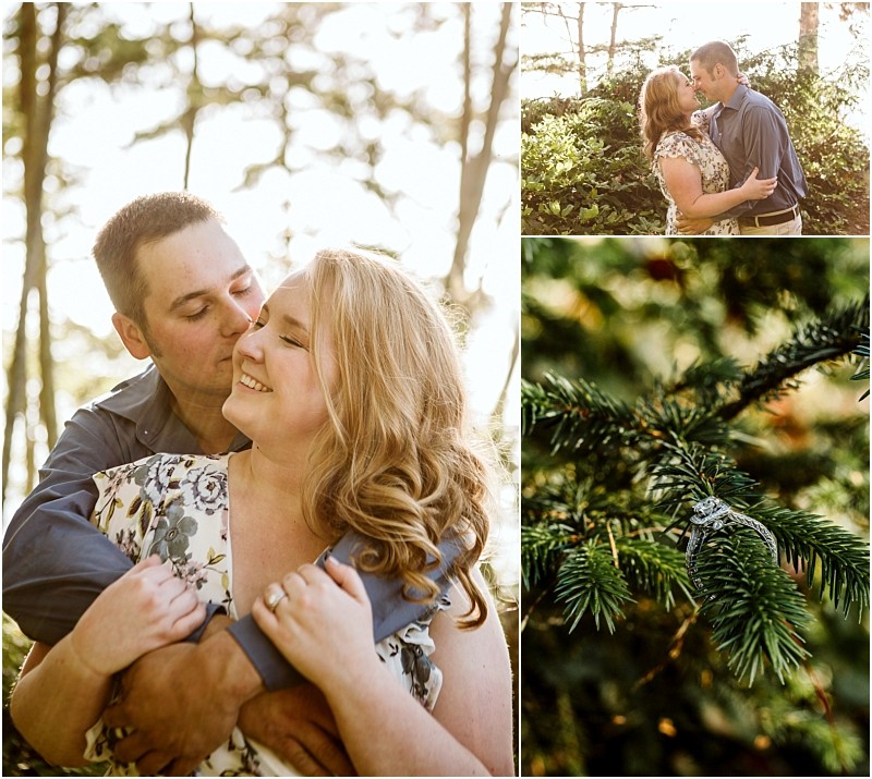 Premier snohomish & seattle wedding photographer | gsquared weddings photography a collage of three photos a snohomish couple embracing and smiling in a sunlit forest sharing a kiss and a close-up of their rings resting on a pine branchcapturing the essence of their seattle wedding engagement | serving snohomish seattle & beyond Premier snohomish & seattle wedding photographer | gsquared weddings photography a collage of three photos a snohomish couple embracing and smiling in a sunlit forest sharing a kiss and a close up of their rings resting on a pine branchcapturing the essence of their seattle wedding engagement | serving snohomish seattle & beyond