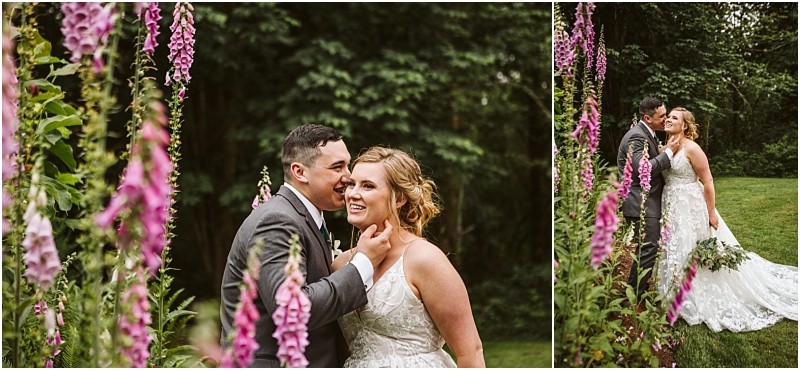 Premier snohomish & seattle wedding photographer | gsquared weddings photography a joyful bride and groom embrace in a lush garden near snohomish surrounded by tall pink flowers and greenery The bride in white and the groom in a gray suit radiate love during their seattle wedding engagement moment | serving snohomish seattle & beyond Premier snohomish & seattle wedding photographer | gsquared weddings photography a joyful bride and groom embrace in a lush garden near snohomish surrounded by tall pink flowers and greenery The bride in white and the groom in a gray suit radiate love during their seattle wedding engagement moment | serving snohomish seattle & beyond