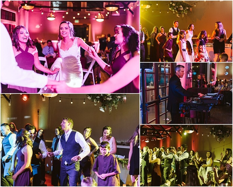 Premier snohomish & seattle wedding photographer | gsquared weddings photography a collage of snohomish wedding reception scenes shows guests dancing a bride smiling with friends a dj at his booth and groups enjoying the celebration in a warmly lit decorated venue near seattle | serving snohomish seattle                   & beyond