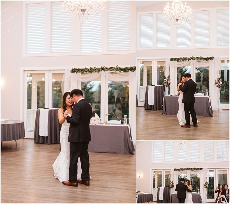 Premier snohomish & seattle wedding photographer | gsquared weddings photography a bride and groom share their first dance in a bright elegant room with large windows white walls a chandelier and minimal decor at their dreamy snohomish seattle wedding | serving snohomish seattle                   & beyond