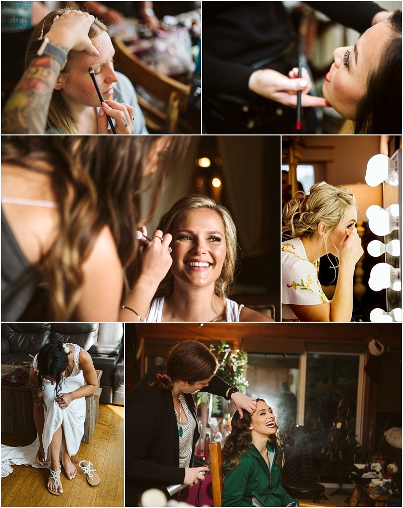 Snohomish & seattle wedding photographer | gsquared weddings photography a collage of women getting ready having makeup and hair done and smiling in a well-lit space with mirrors and beauty toolsshowcasing the 4 important parts of a wedding getting ready room from the weducation series | wedding photo by gsquared weddings Snohomish & seattle wedding photographer | gsquared weddings photography a collage of women getting ready having makeup and hair done and smiling in a well lit space with mirrors and beauty toolsshowcasing the 4 important parts of a wedding getting ready room from the weducation series | wedding photo by gsquared weddings