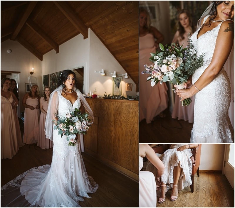 Snohomish & seattle wedding photographer | gsquared weddings photography a bride in a white lace gown holds a bouquet surrounded by bridesmaids in blush dresses Close-ups show her bouquet and shoes as she prepares in a cozy wood-ceilinged roomhighlighting 4 important parts of a wedding getting ready room from the weducation series | wedding photo by gsquared weddings Snohomish & seattle wedding photographer | gsquared weddings photography a bride in a white lace gown holds a bouquet surrounded by bridesmaids in blush dresses Close ups show her bouquet and shoes as she prepares in a cozy wood ceilinged roomhighlighting 4 important parts of a wedding getting ready room from the weducation series | wedding photo by gsquared weddings