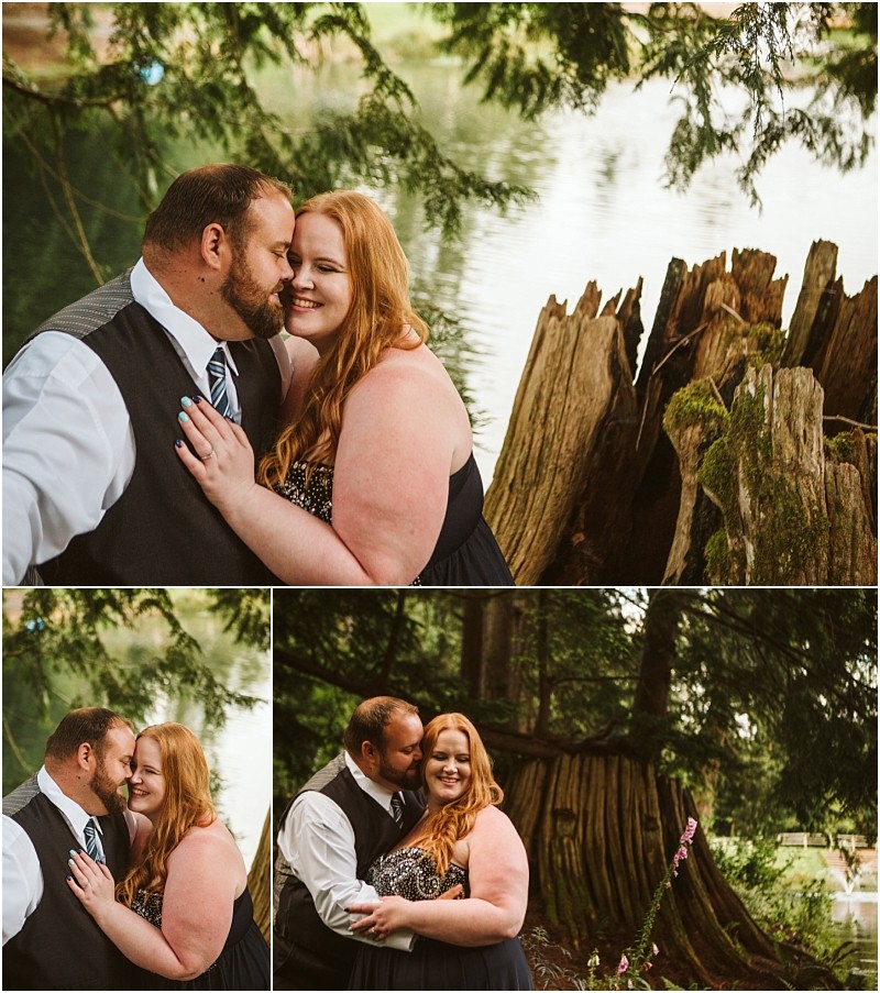 Snohomish & seattle wedding photographer | gsquared weddings photography a man and woman posing for a picture during their gray bridge engagement | wedding photo by gsquared weddings