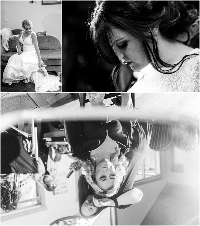 A collage of three black-and-white photos in snohomish a bride sitting on a couch adjusting her shoe a close-up of a womans face in profile and an upside-down image of a woman having her hair styled Snohomish wedding photography A collage of three black and white photos in snohomish a bride sitting on a couch adjusting her shoe a close up of a womans face in profile and an upside down image of a woman having her hair styled Snohomish wedding photography