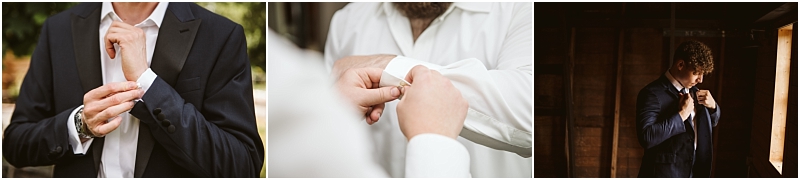 Three photos a man in snohomish adjusts his watch cuff in a suit another has his cufflinks fastened by someone and a third man in a dark room fastens his tie while wearing a suit Snohomish wedding photography Three photos a man in snohomish adjusts his watch cuff in a suit another has his cufflinks fastened by someone and a third man in a dark room fastens his tie while wearing a suit Snohomish wedding photography