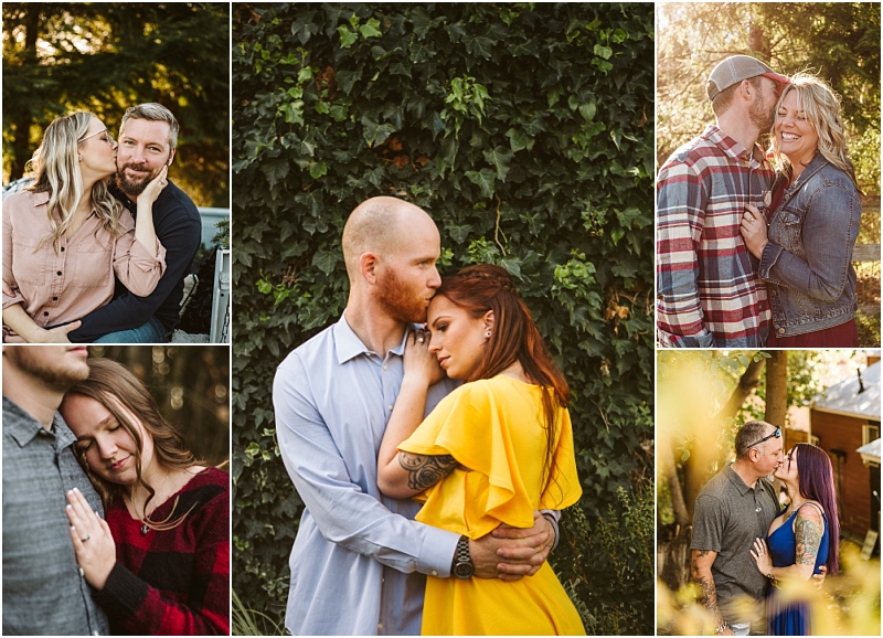 A collage of five outdoor portraits featuring different couples each displaying affectionate poses and surrounded by trees greenery or sunlight in scenic snohomish evoking warmth and togetherness Snohomish wedding photography A collage of five outdoor portraits featuring different couples each displaying affectionate poses and surrounded by trees greenery or sunlight in scenic snohomish evoking warmth and togetherness Snohomish wedding photography