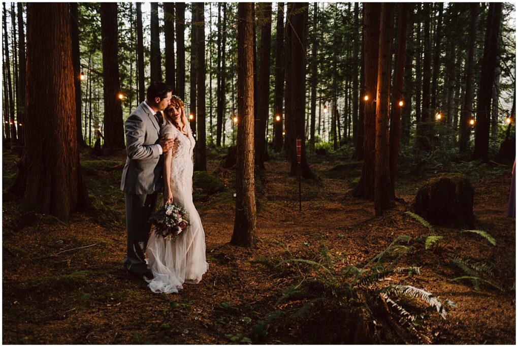 Emerald forest theater wedding in redmond wa pnw