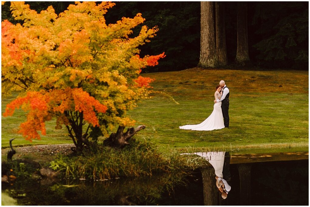 Natures connection wedding in the fall