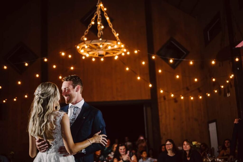 Wedding venue indoors with ocf lighting experienced wedding photographers