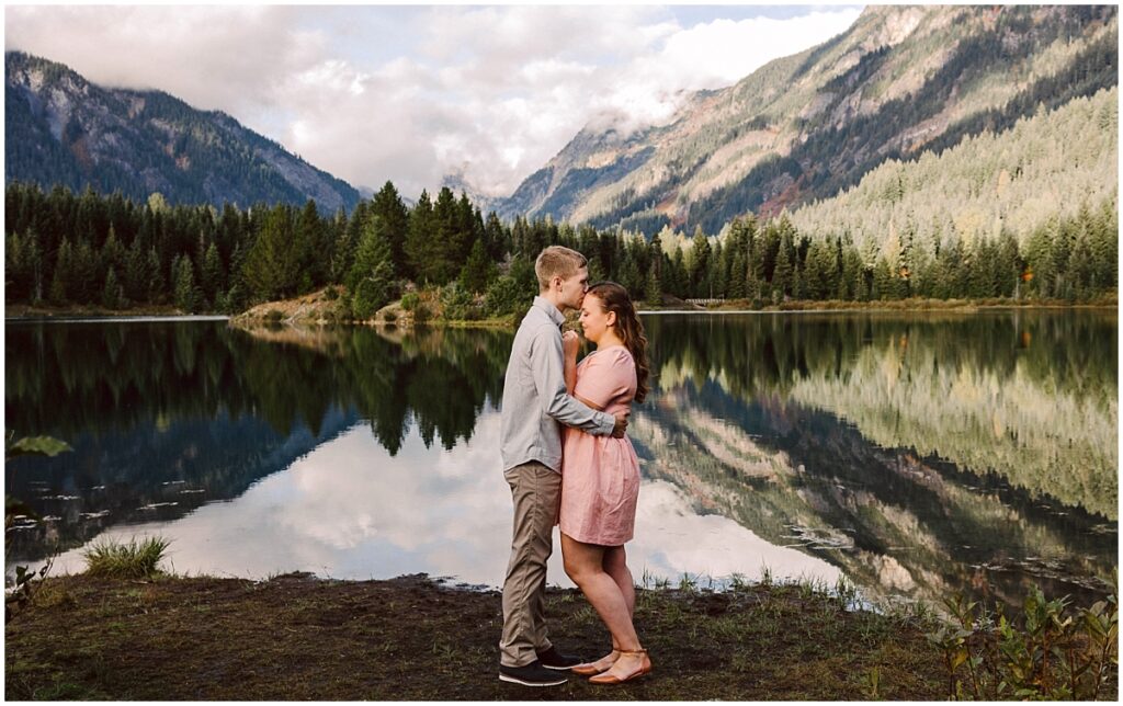 Gold creek pond fall engagement session Gold creek pond fall engagement session