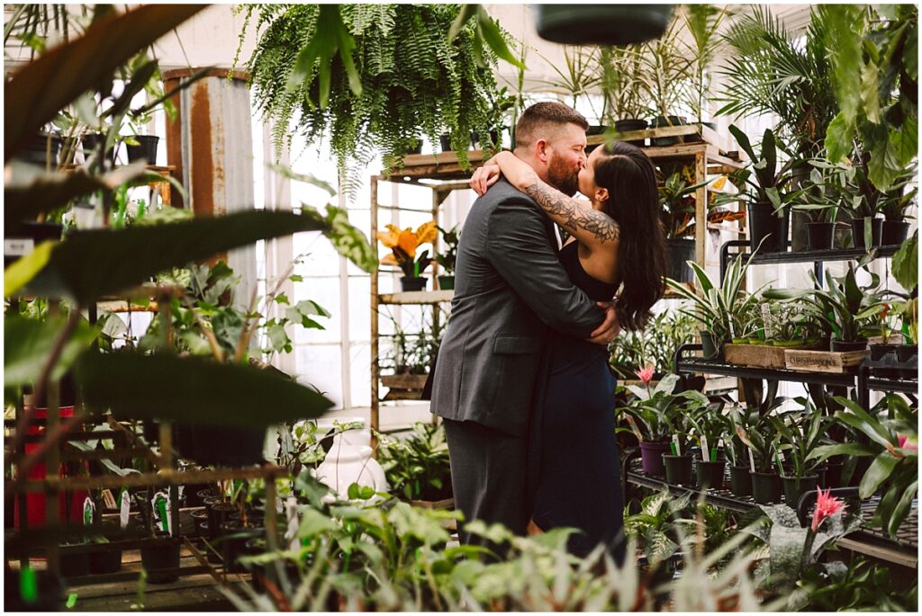 Christiansons nursery engagement in mt vernon wa couple in the greenhouse Christiansons nursery engagement in mt vernon wa couple in the greenhouse