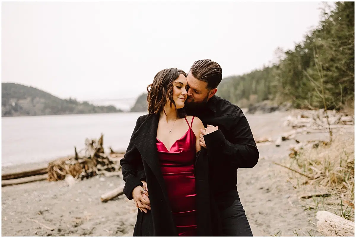 Deception Pass Engagement Session Winter