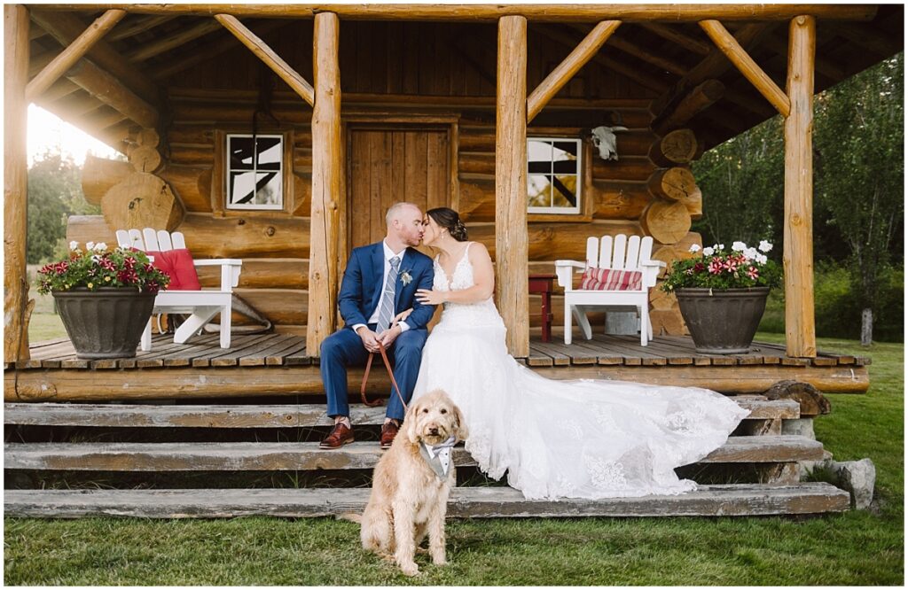 Wisteria gardens wedding in anacortes with a dog Wisteria gardens wedding in anacortes with a dog