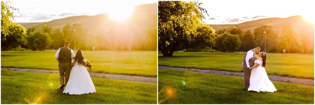 Snohomish wedding photographer gsquared weddings a couple in wedding attire walks through a grassy field at sunset The groom in a vest and pants holds the brides hand as they walk In the second frame they share an embrace with sunlight illuminating the scene Trees and hills are in the background Serving seattle snohomish and washington state Snohomish wedding photographer gsquared weddings a couple in wedding attire walks through a grassy field at sunset The groom in a vest and pants holds the brides hand as they walk In the second frame they share an embrace with sunlight illuminating the scene Trees and hills are in the background Serving seattle snohomish and washington state