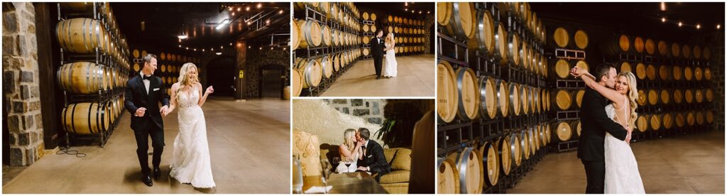 Snohomish wedding photographer gsquared weddings a newlywed couple celebrates in a wine cellar They walk hand in hand hug and dance surrounded by stacked wine barrels In a cozy corner they sit on a couch sharing drinks and laughter The ambiance is romantic and rustic Serving seattle snohomish and washington state Snohomish wedding photographer gsquared weddings a newlywed couple celebrates in a wine cellar They walk hand in hand hug and dance surrounded by stacked wine barrels In a cozy corner they sit on a couch sharing drinks and laughter The ambiance is romantic and rustic Serving seattle snohomish and washington state
