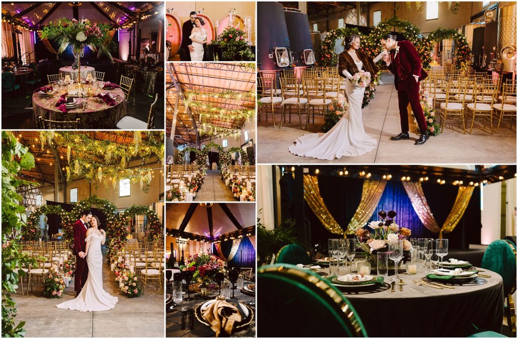 Snohomish Wedding Photographer GSquared Weddings A collage of wedding scenes in a rustic setting Images include an elegantly set dinner table a couple dancing and kissing in a floraladorned venue and banquet setup with vibrant flowers gold chairs and string lights The atmosphere is romantic and festive Serving Seattle Snohomish and Washington State Snohomish Wedding Photographer GSquared Weddings A collage of wedding scenes in a rustic setting. Images include an elegantly set dinner table, a couple dancing and kissing in a floral-adorned venue, and banquet setup with vibrant flowers, gold chairs, and string lights. The atmosphere is romantic and festive. Serving Seattle, Snohomish and Washington State
