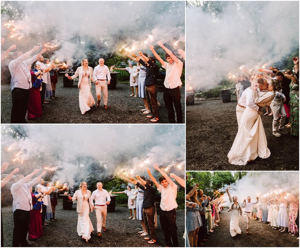Snohomish Wedding Photographer GSquared Weddings A bride and groom walk through an archway of sparklers held by guests in Snohomish The atmosphere is festive with smoke and smiles all around They are dressed in wedding attire and the event seems to be outdoors Serving Seattle Snohomish and Washington State Snohomish Wedding Photographer GSquared Weddings A bride and groom walk through an archway of sparklers held by guests in Snohomish. The atmosphere is festive with smoke and smiles all around. They are dressed in wedding attire, and the event seems to be outdoors. Serving Seattle, Snohomish and Washington State