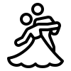 Couple dancing icon