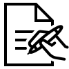 Document being signed with a pen