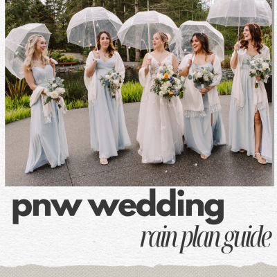 PNW wedding rain plan guide