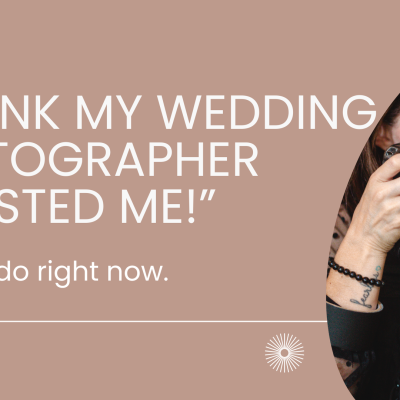 I think my wedding photographer ghosted me: what to do right now